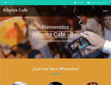 Tablet Screenshot of albantacafe.com